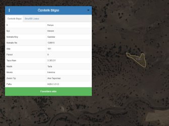 KONYA MERAM SADIKLAR’DA SATILIK TARLA