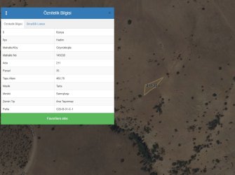 KONYA HADİM GÖYNÜKKIŞLA – 211 ADA 35 PARSEL SATILIK TARLA