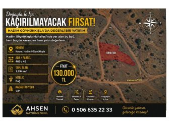 KADASTRO YOLU MEVCUT – YATIRIMLIK BAĞ
