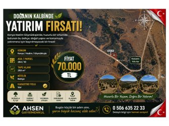 FIRSAT FİYAT! Hadim Göynükkışla'da 70.000 TL'ye Müstakil Bahçe
