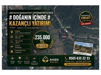 MANAVGAT DEĞİRMENÖZÜ’NDE UYGUN FİYATA KÜÇÜK METRAJ YATIRIM FIRSATI!