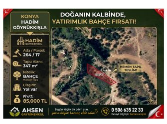 DOĞANIN İÇİNDE BİR KÖŞE! Hadim Göynükkışla'da 347 m² Müstakil Bahçe